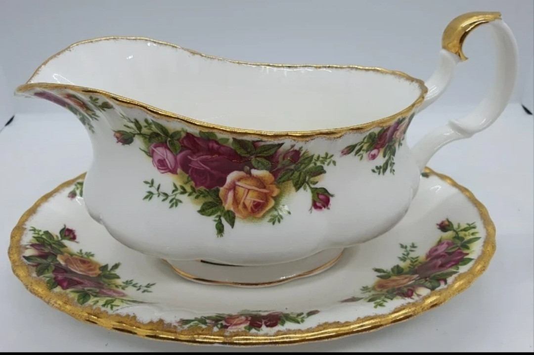 앤틱 영국로얄알버트 황실장미 그레비보트