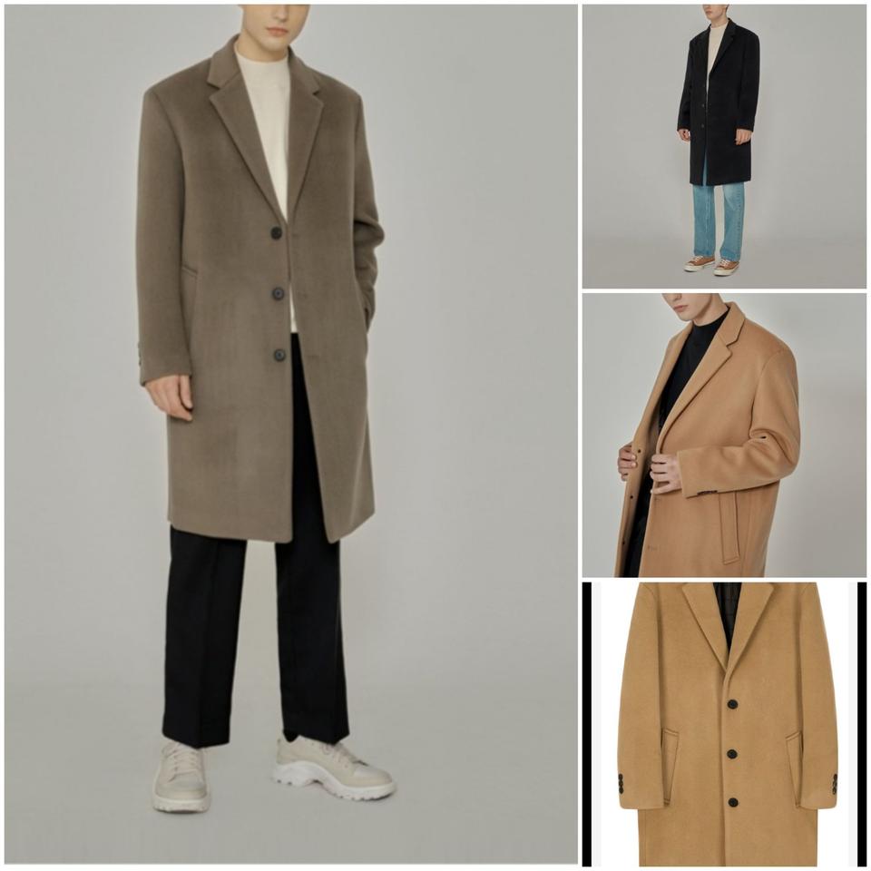 새옷)남자~100 울캐시미어 싱글 롱코트/~95 울캐시미어 더블 롱코트