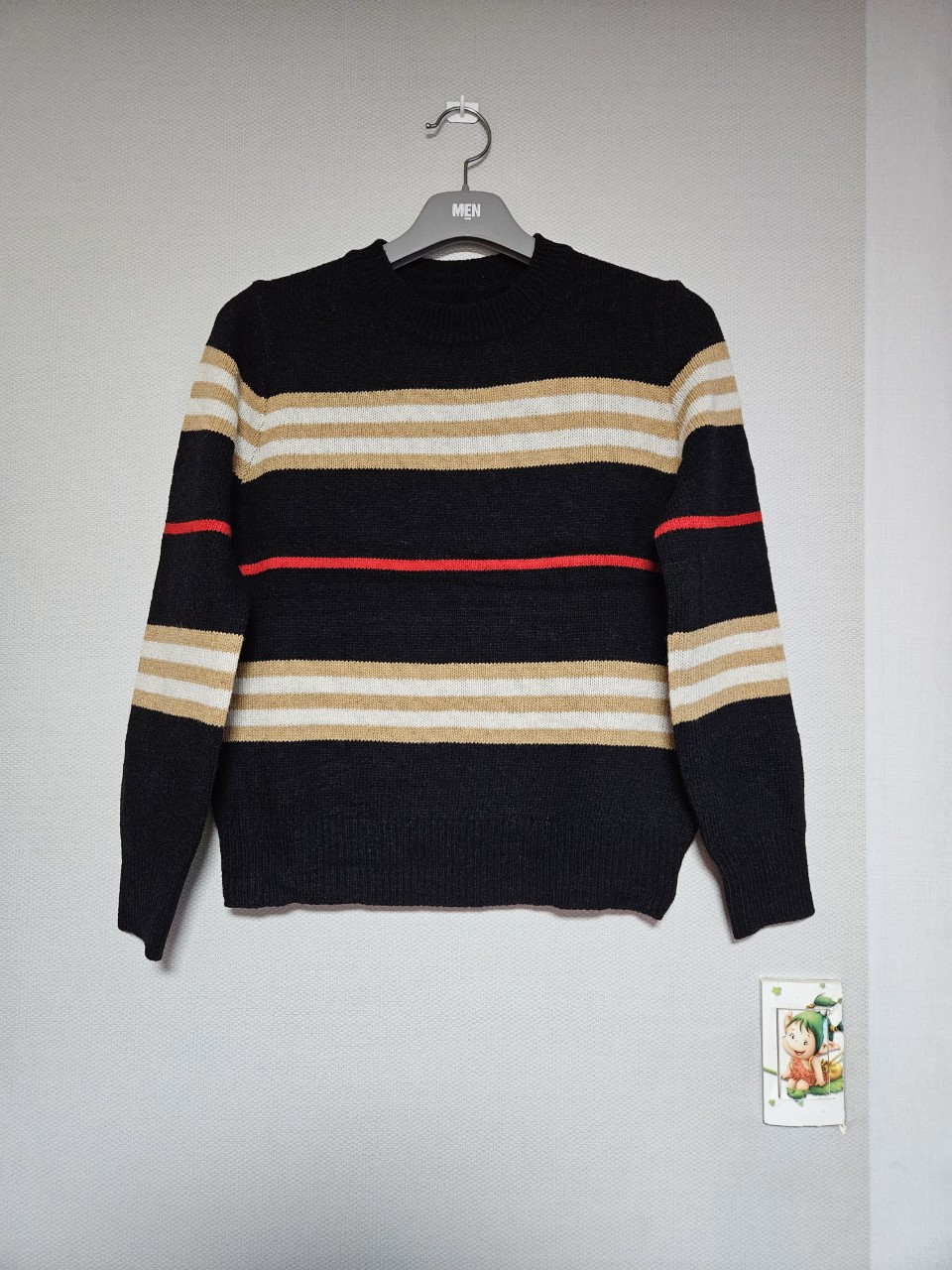 새상품  버버리느낌 스트라이프 니트