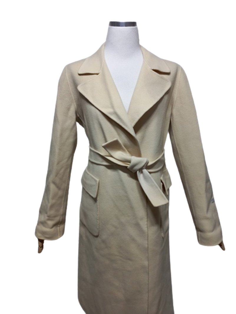 타임TIME 핸드메이드 정품 모100 여성 벨티드 여자모직롱코트자켓82