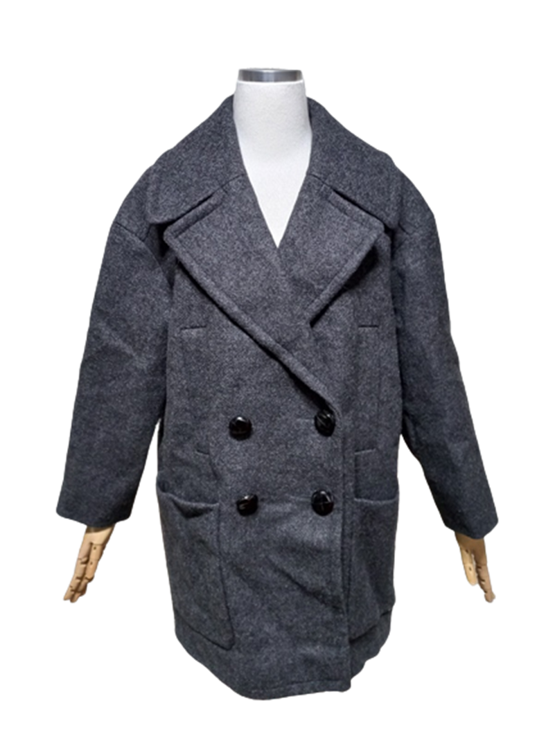 이자벨마랑 정품 오버핏 여자 겨울용 여성 헤비모직롱자켓하프코트 프리