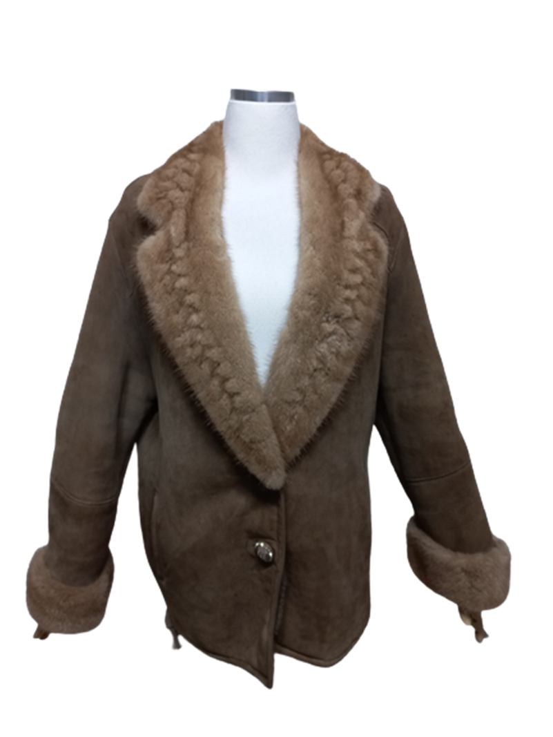 밍크퍼털 여성 양가죽양털 겨울용 여자모피무스탕자켓점퍼코트88-100