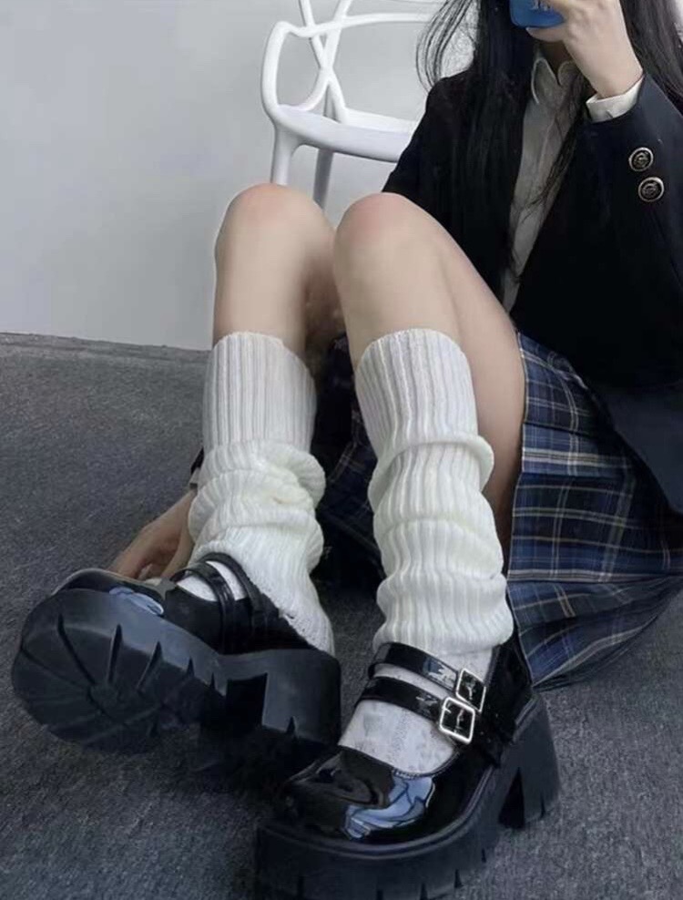 y2k 플레인 레그워머 양산형 지뢰계