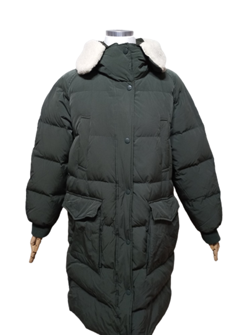 스튜디오톰보이 정품 쉐르파 양털 여성 겨울푸퍼후드다운롱패딩점퍼코트 프리