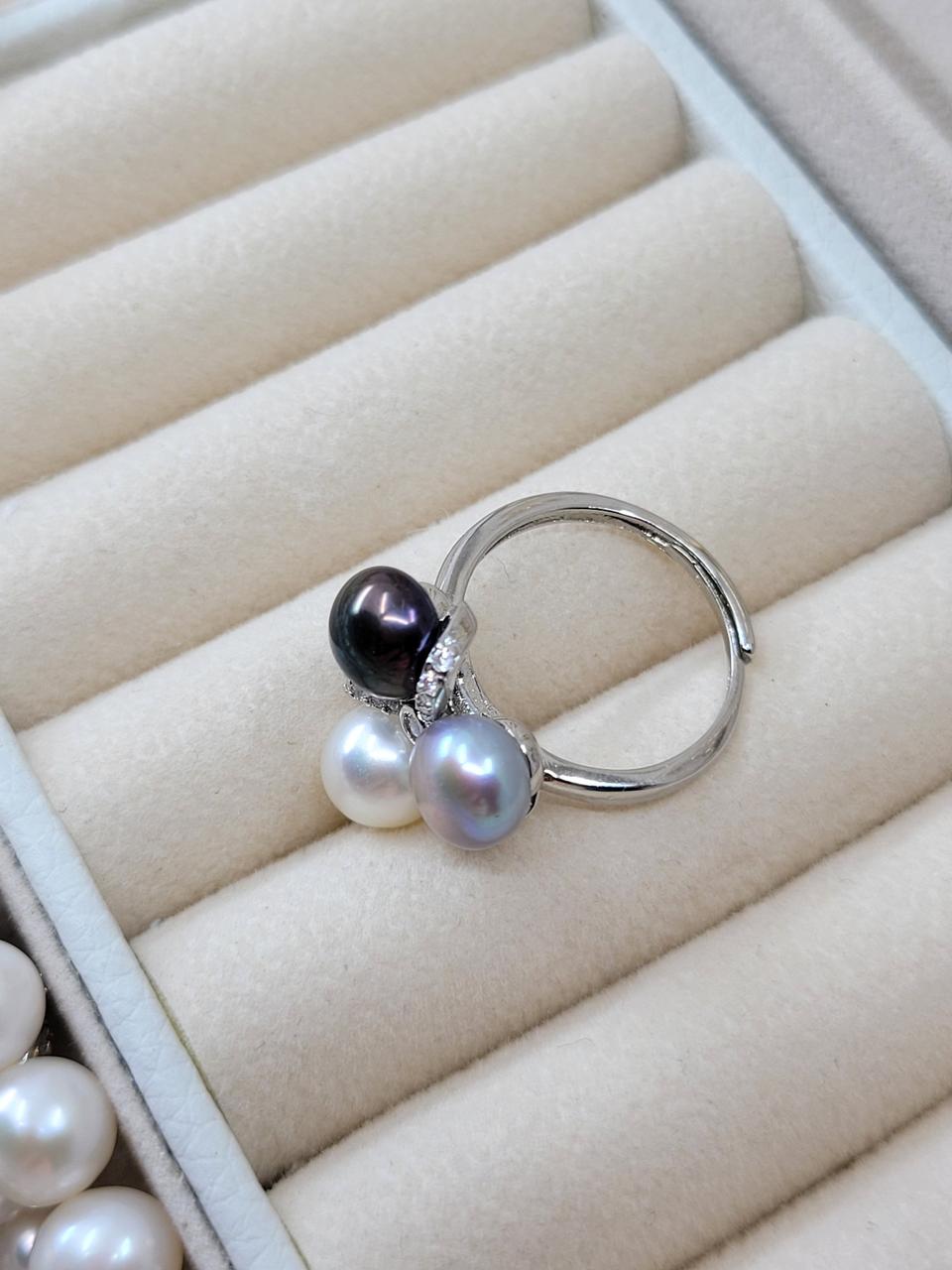 천연담수 진주반지 기념일 진주송이 반지