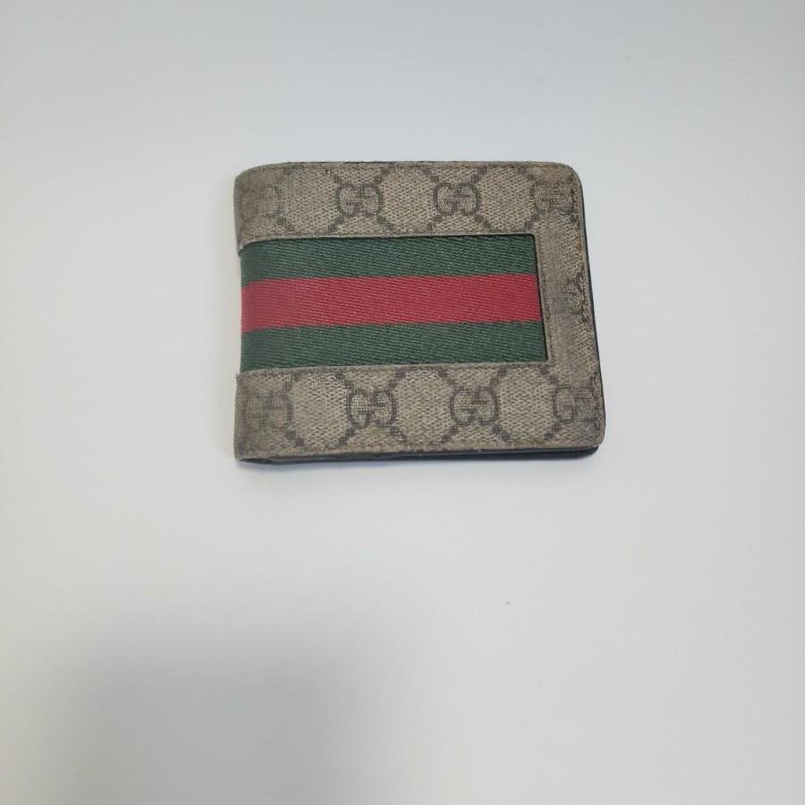 구찌 수프림 웹삼선 반지갑