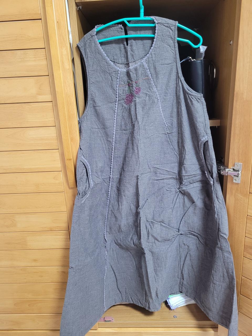 수제염색 조끼 원피스 ~ 편한 착용감