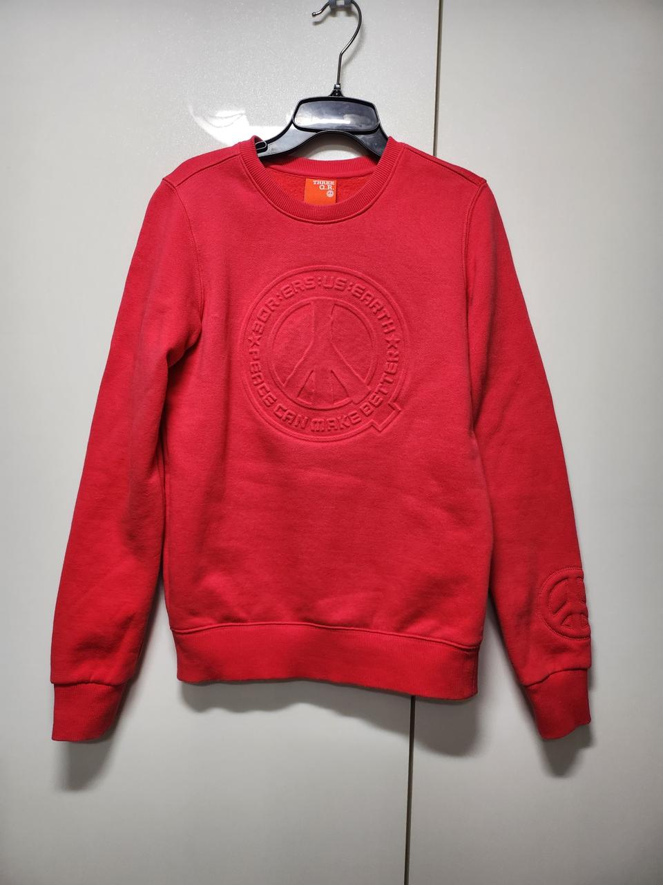 팬콧 three Q.R 기모 맨투맨 85사이즈