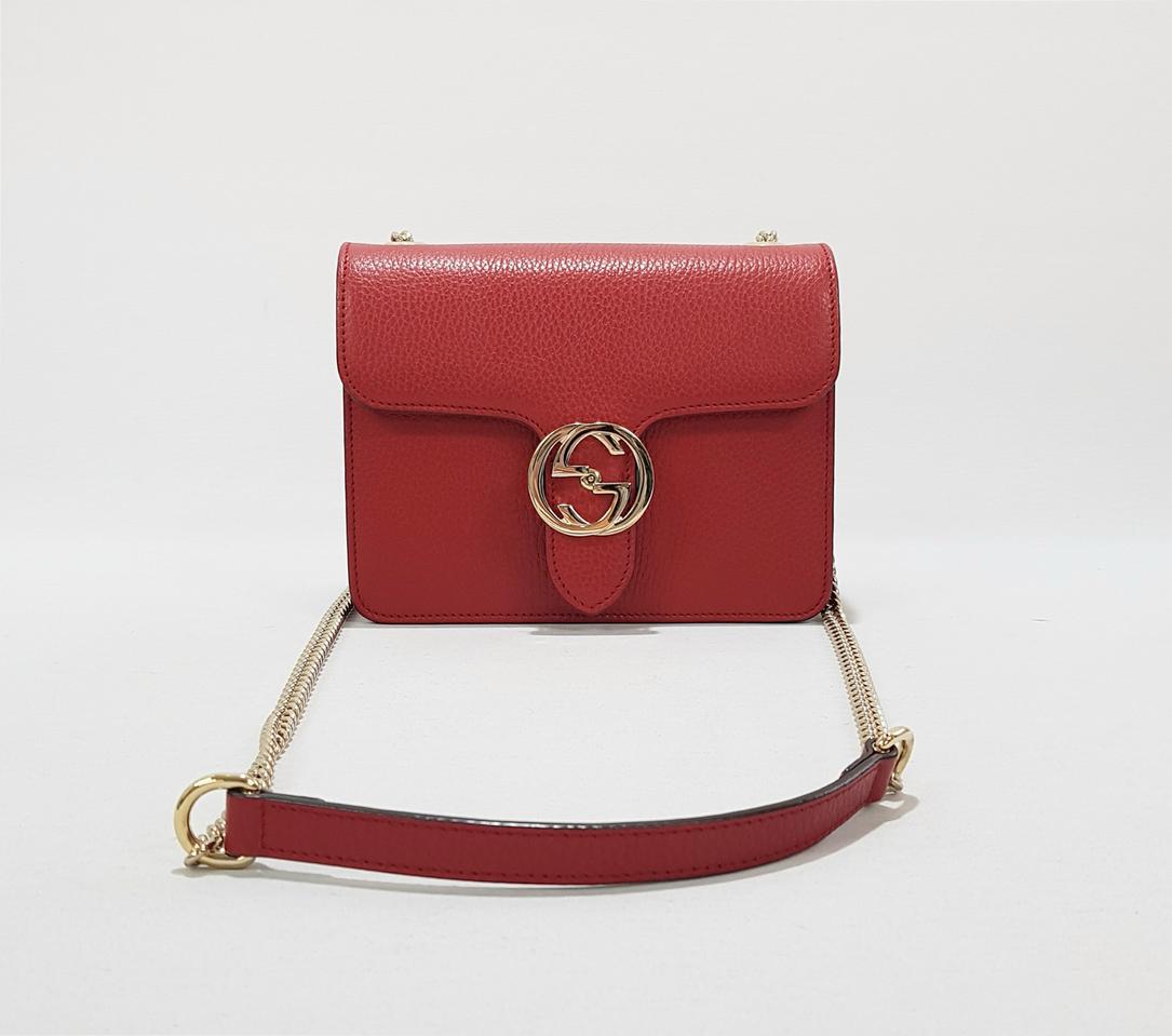 구찌 인터로킹 체인 숄더백