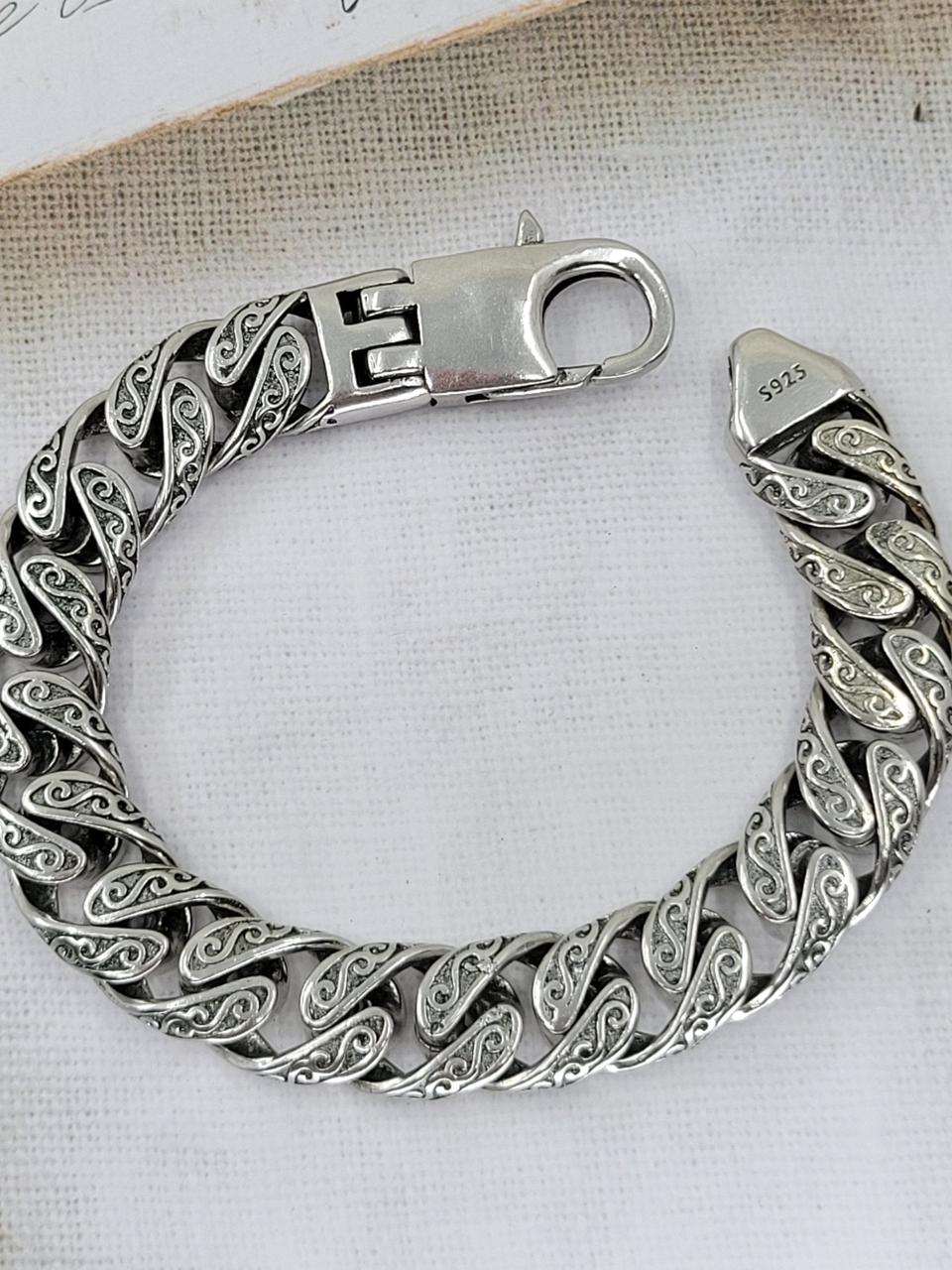 남성용 팔찌 20cm 실버925 도금팔찌