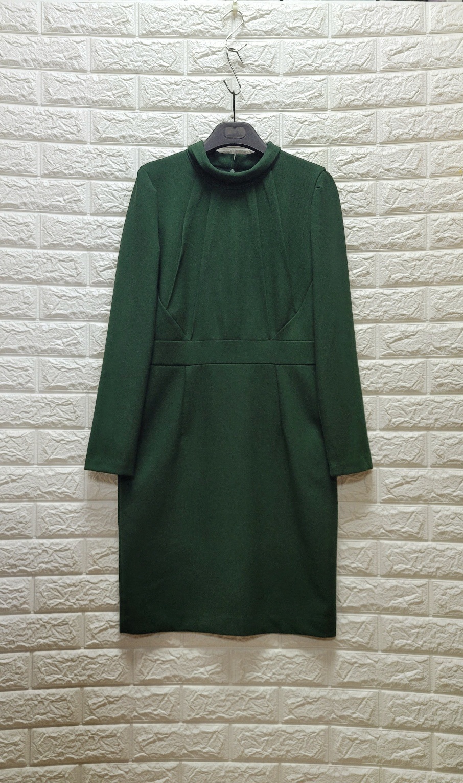 진녹색 정장핏 원피스(m, 통통55)