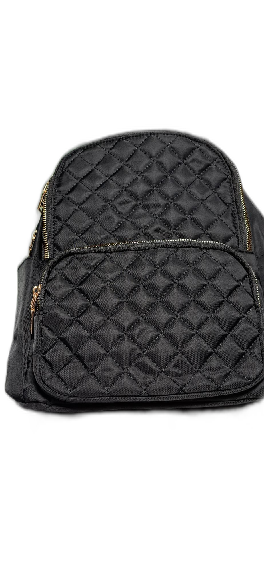 퀼팅(누빔)백팩  -  블랙