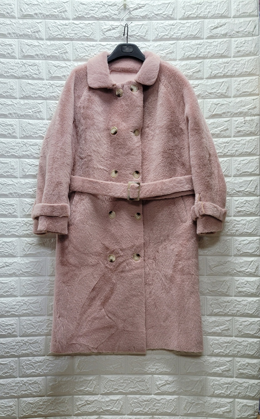 보들보들 에코퍼 롱무스탕코트(프리~77)