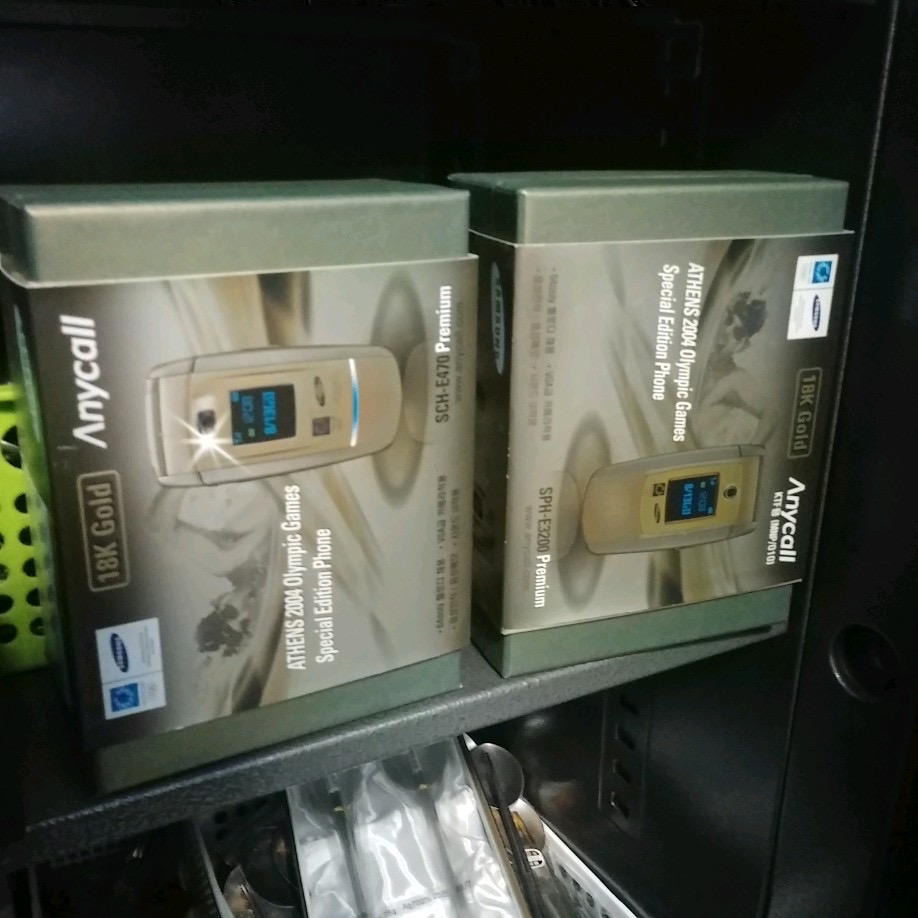 삼성전자 애니콜 벤츠폰 2004 아테네올림픽 기념 18K 골드폰 미개봉