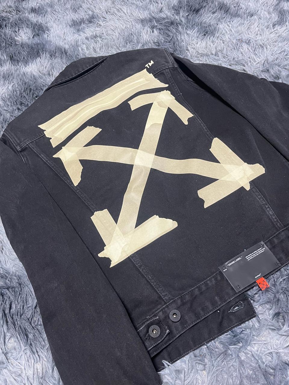 오프화이트 데님 청자켓(흑청)