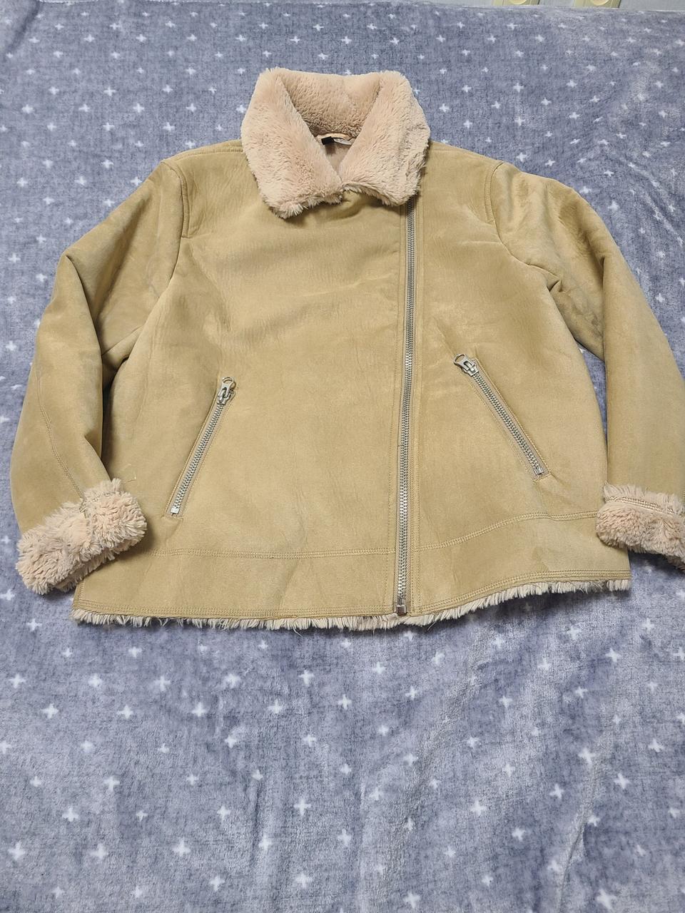 h&m 베이지 무스탕