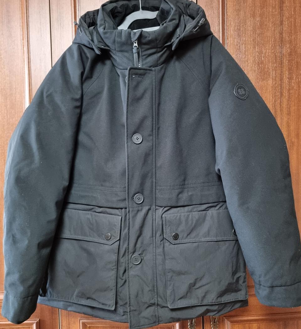 코오롱 구스다운 아웃포켓 PARKA 블랙(100)