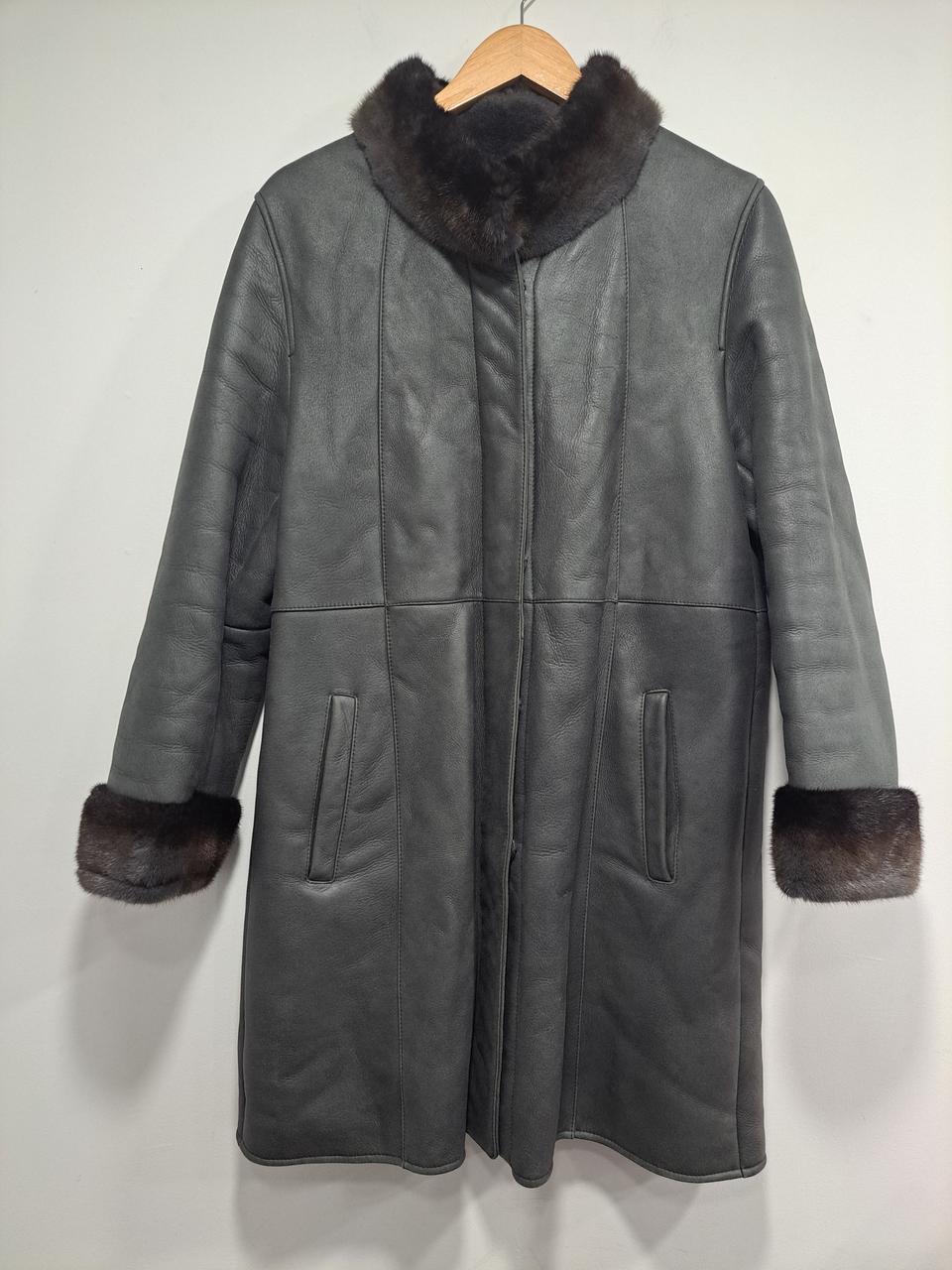 진도 끌레베 밍크무스탕 여성77사이즈