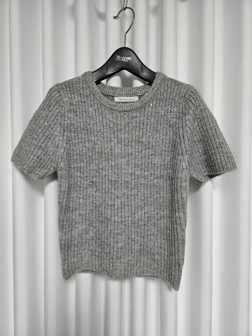 (새상품)큐빅 앙고라니트