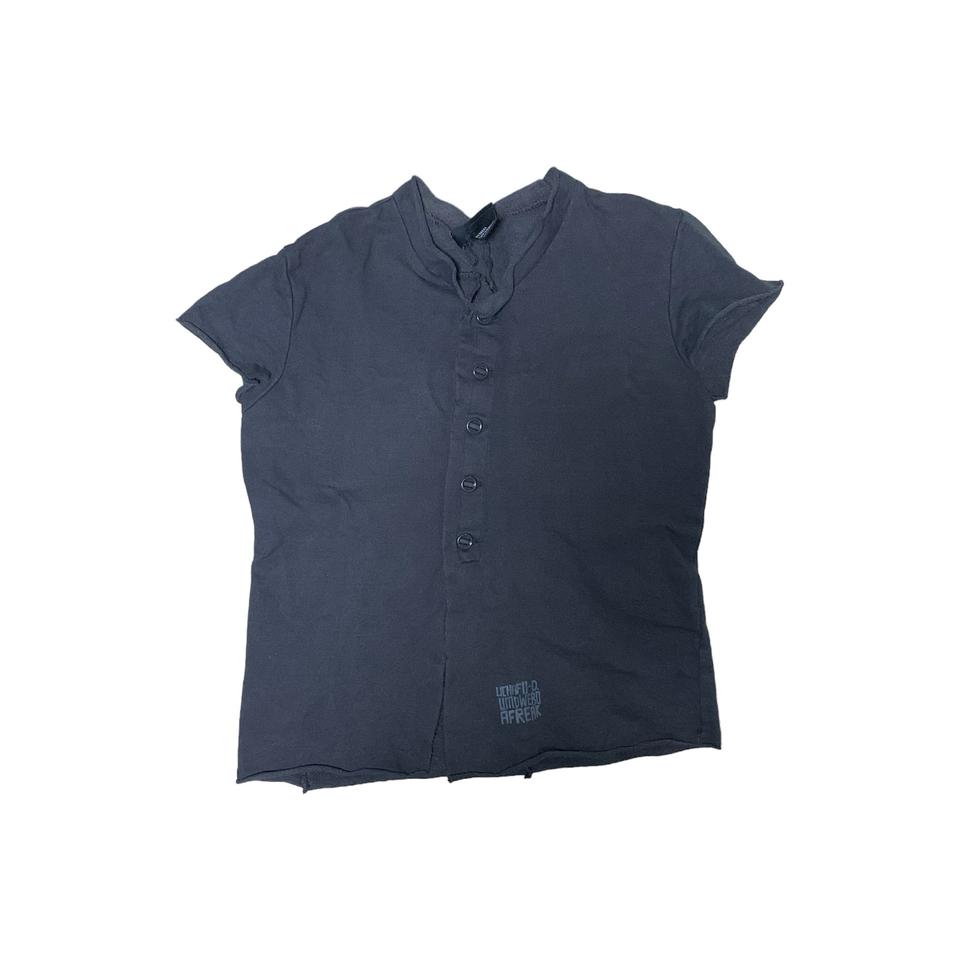 언발란스 버튼업 티셔츠