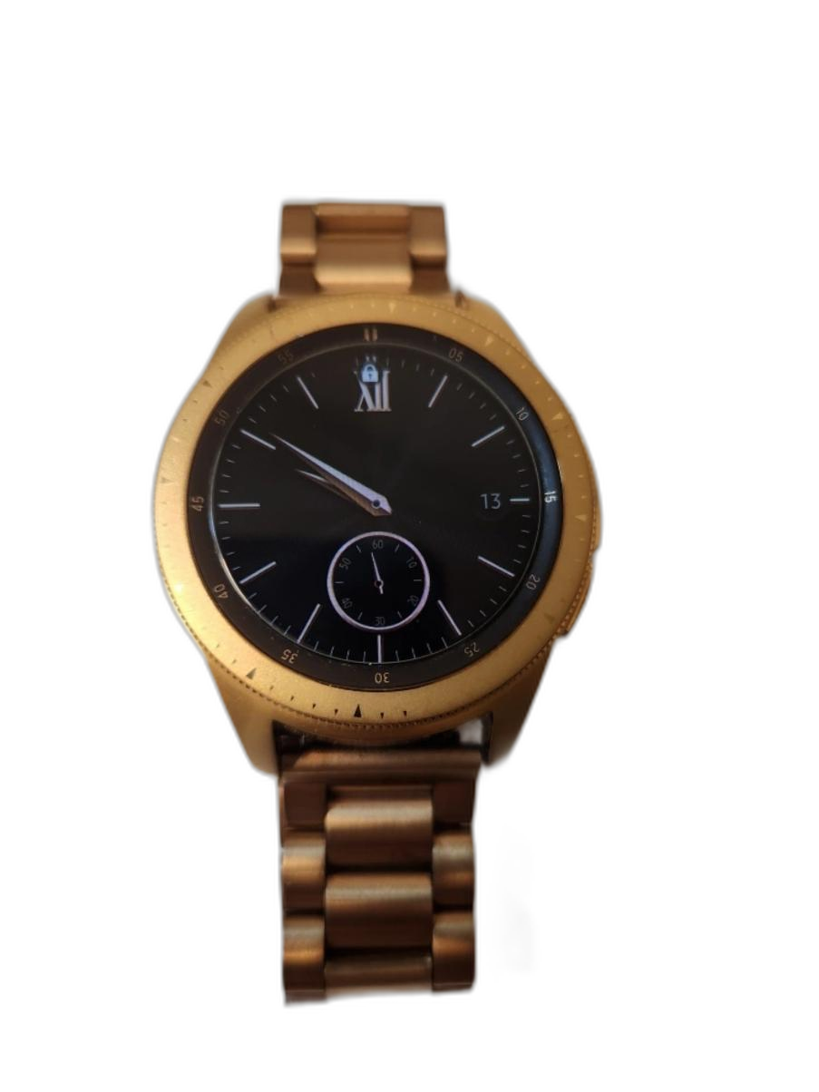 삼성 갤럭시워치 42mm 로즈골드제품 해외 수입 금장스트랩