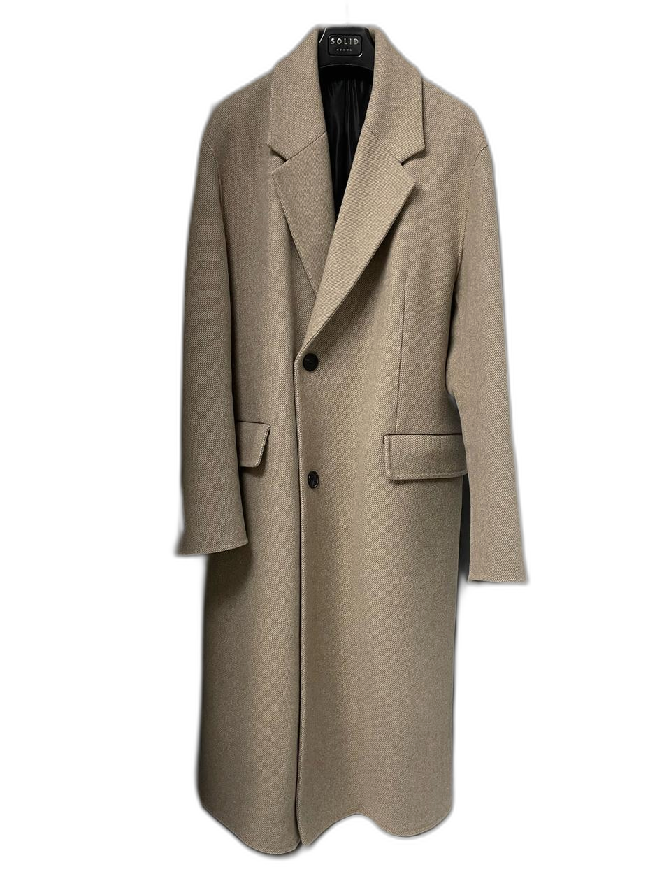 솔리드옴므 21fw 트윌 베이지 코트 50사이즈