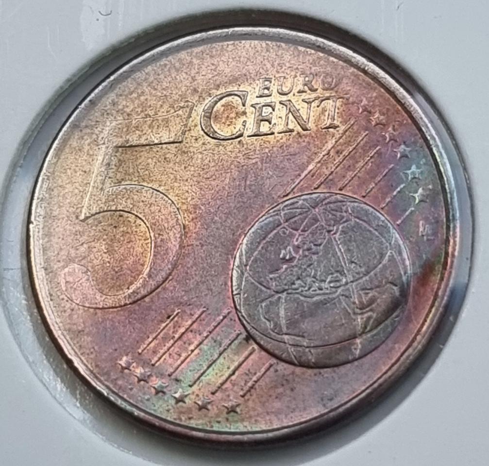 외국동전 유로 오색에러 5유로 주화