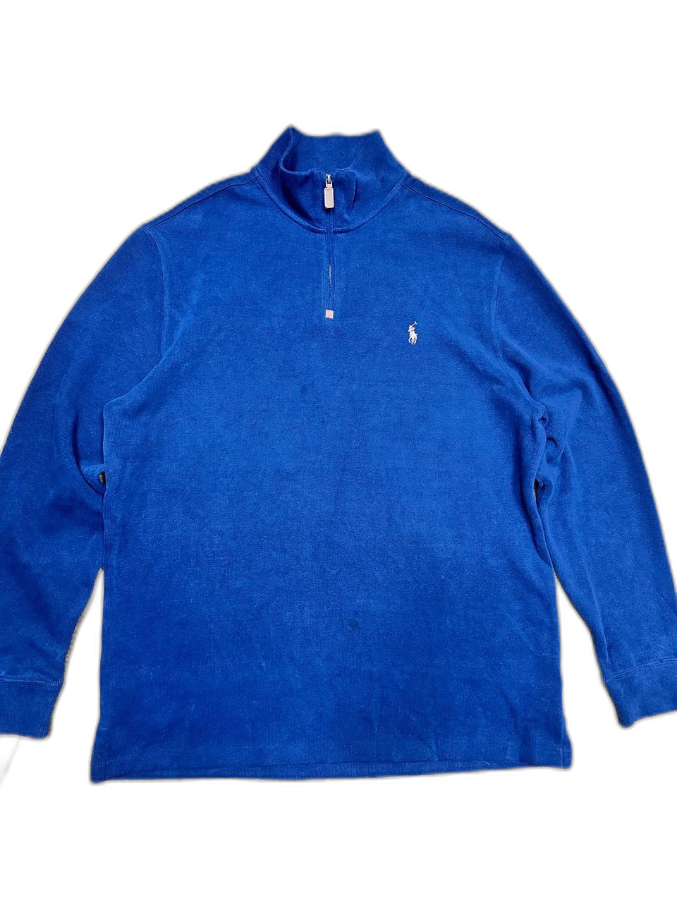 폴로 반집업니트