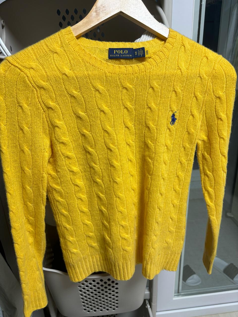 폴로 랄프로렌 여성 케이블 니트 코튼 크루넥 스웨터