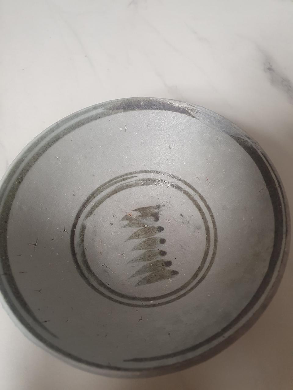 중국 명나라 시대 도자기 다완  청화 백자 술잔 찻잔