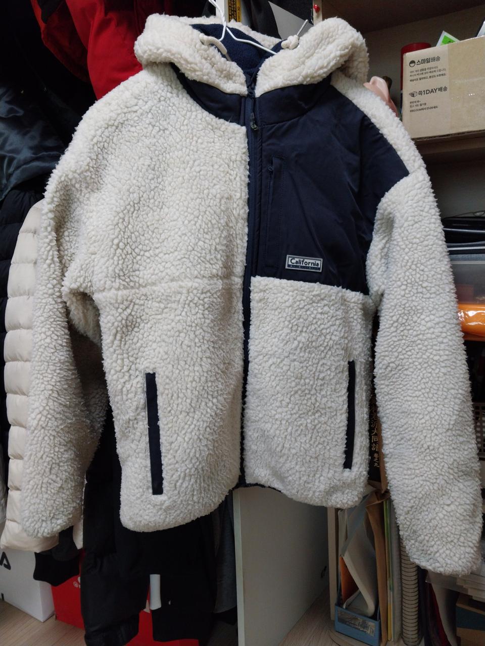 캘리포니아 뽀글이 두꺼운 후드집업점퍼 S