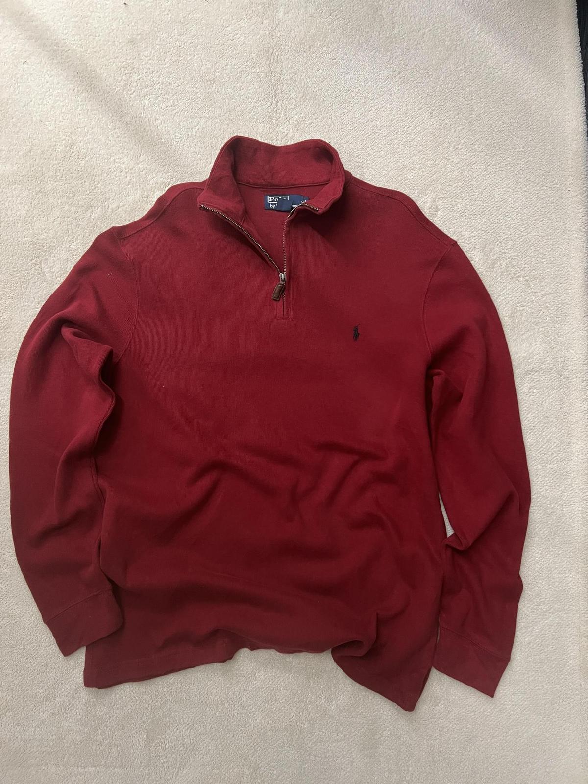 [xl] 폴로 red 반집업 니트