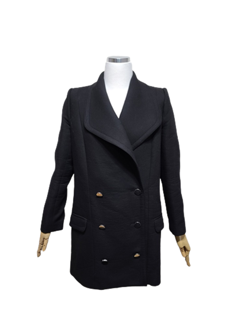 프랑스브랜드 끌로디피에로 정품 여자 메탈버튼 여성모직코트자켓36