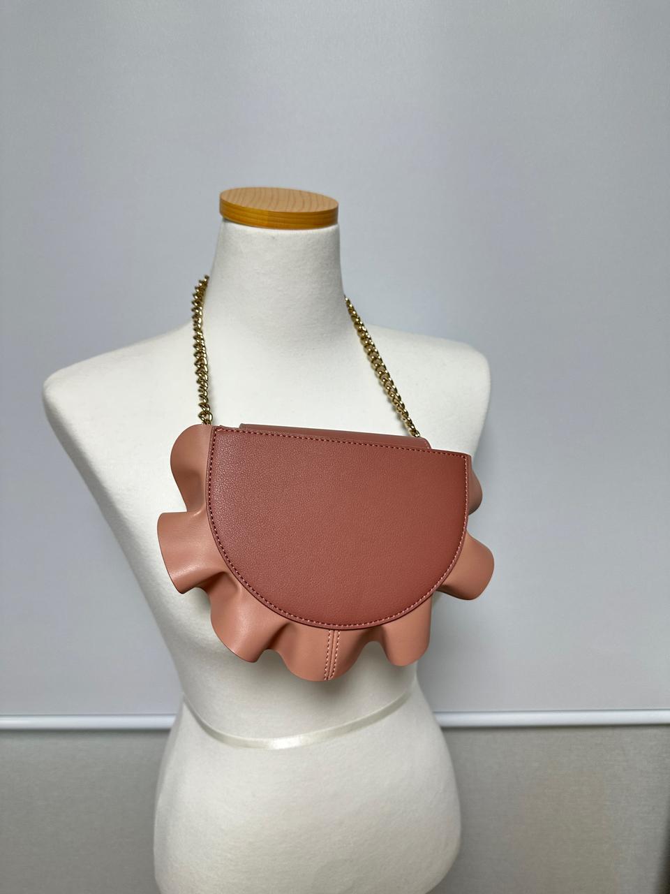 아뜰리에파크 파이백 인디핑크 미니크로스 핸드백