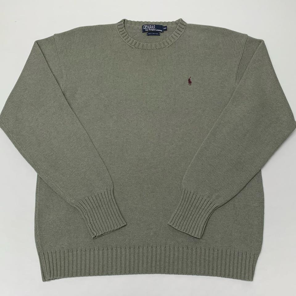 폴로랄프로렌 오버핏 라운드넥 면니트 (100)