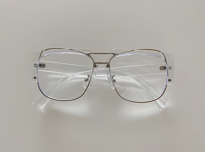 투명 메탈 고글 안경 / 남여공용 안경테