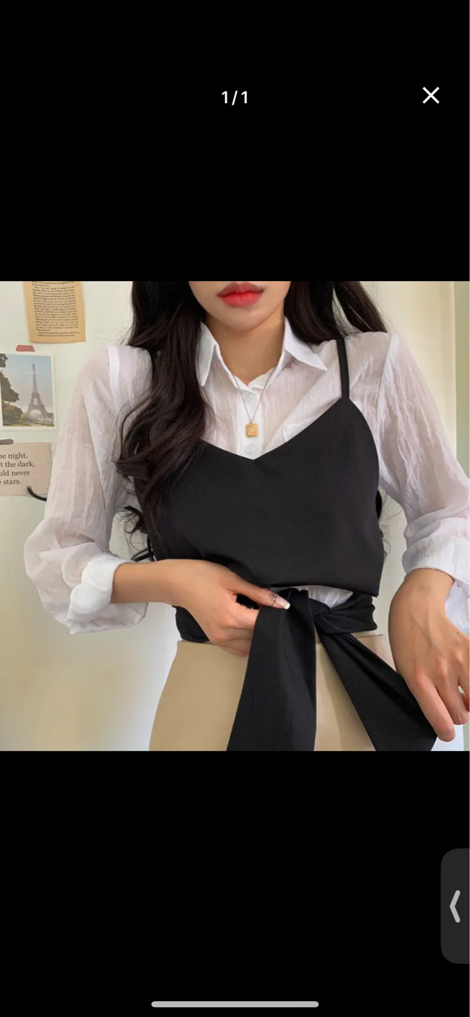 (한번 착용)앞뒤로 코디하는 랩 뷔스티에