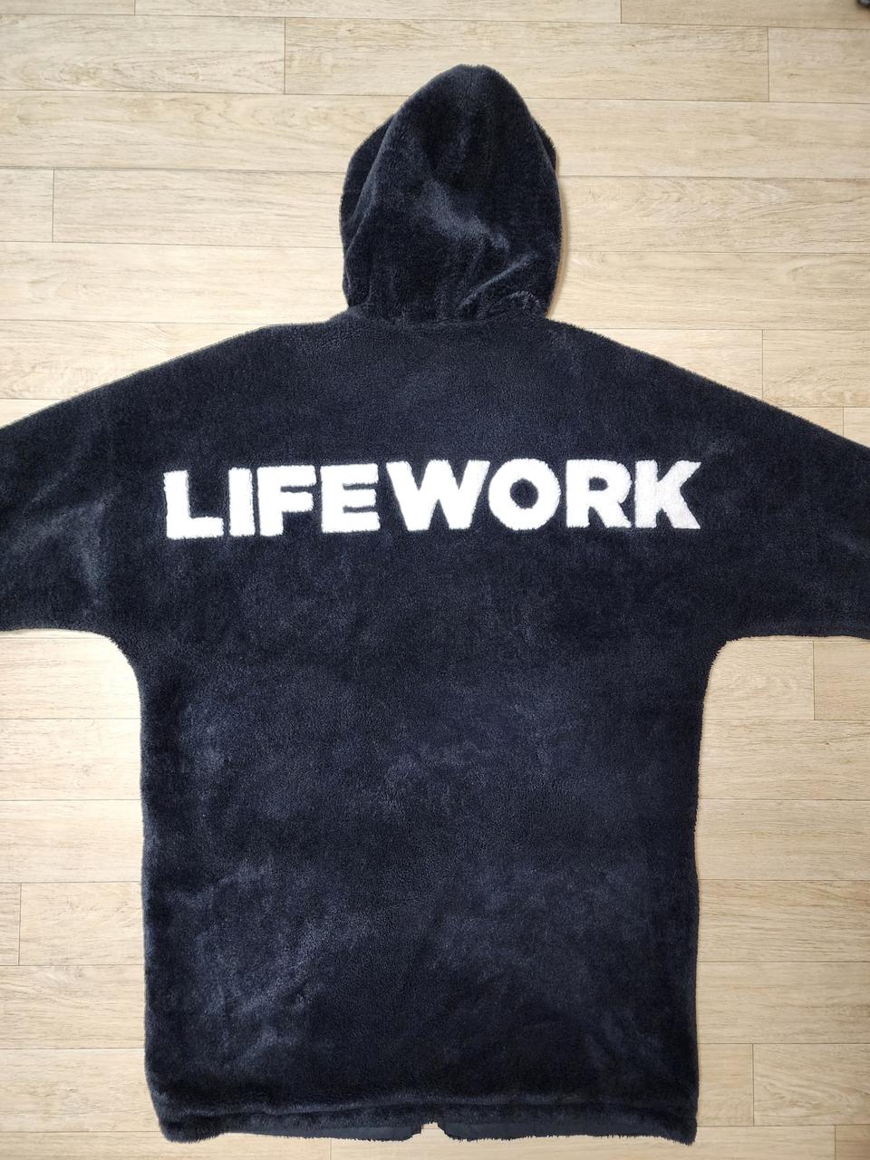 라이프워크 밍스타 리버시블 롱기장 양면 후드털자켓