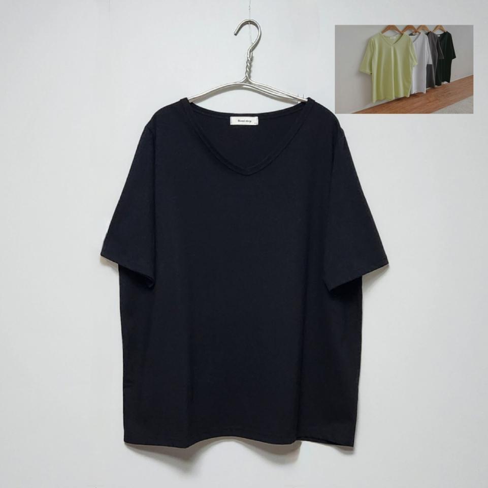 로미스토리 브이넥반팔티