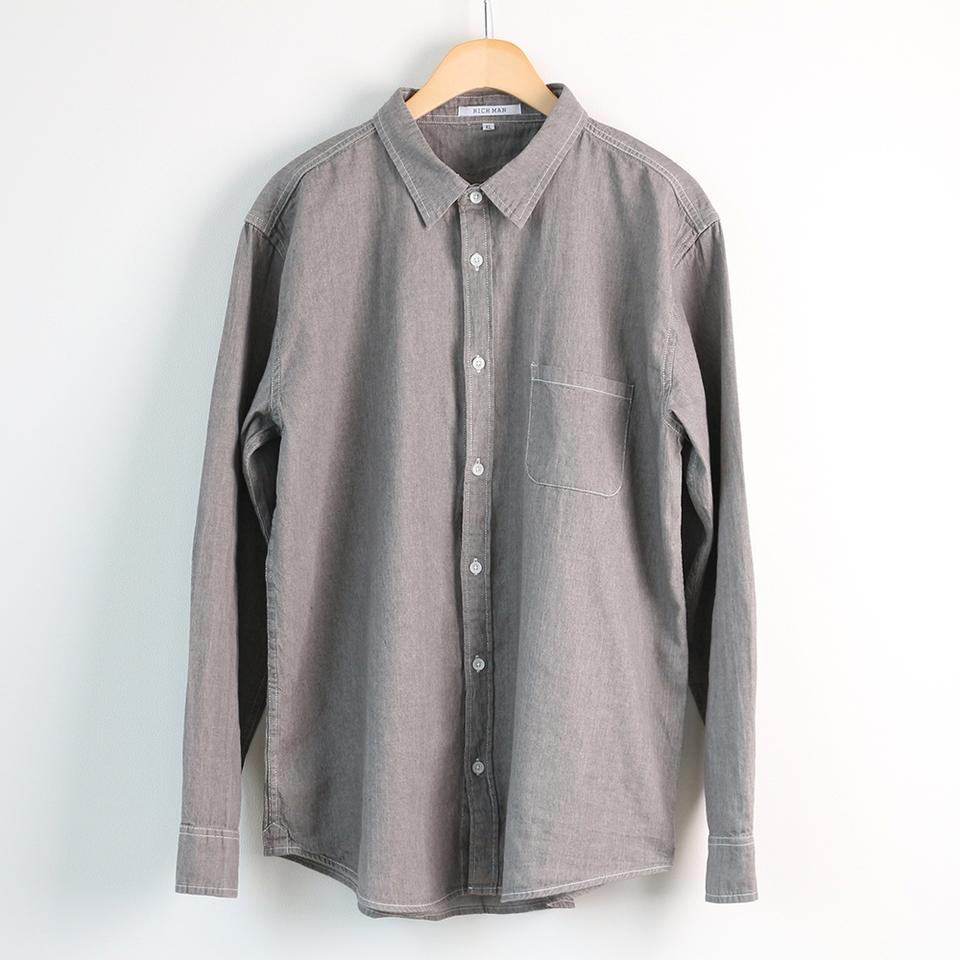 [새제품] XL~4XL 그레이 회색 남방 셔츠