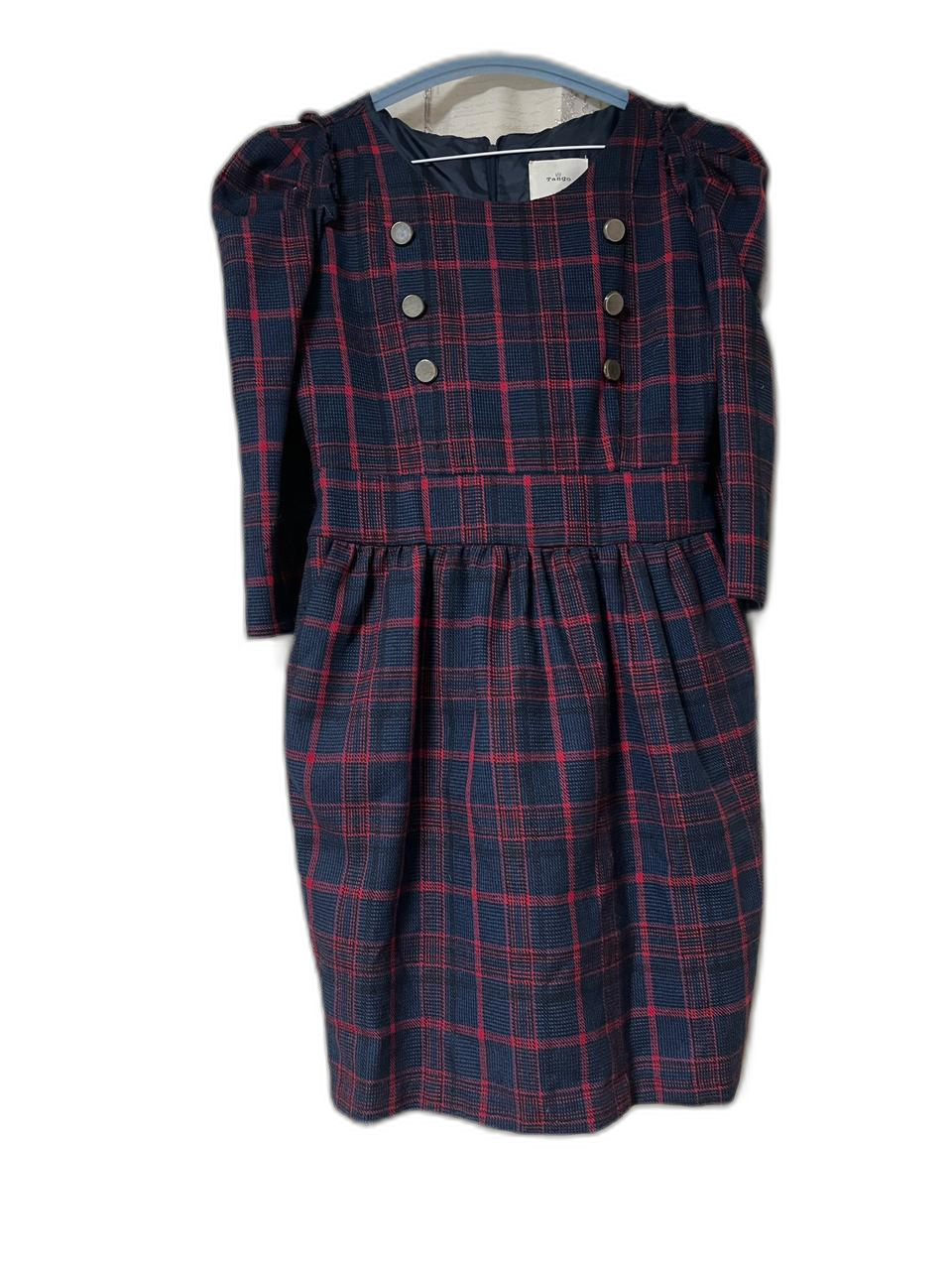 체크무늬 원피스