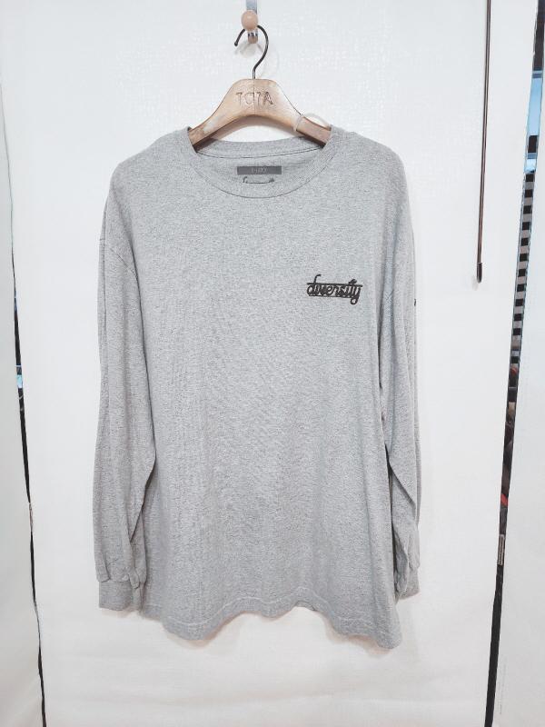 DVSY 그레이 긴팔 티셔츠 XL 105 남녀공용