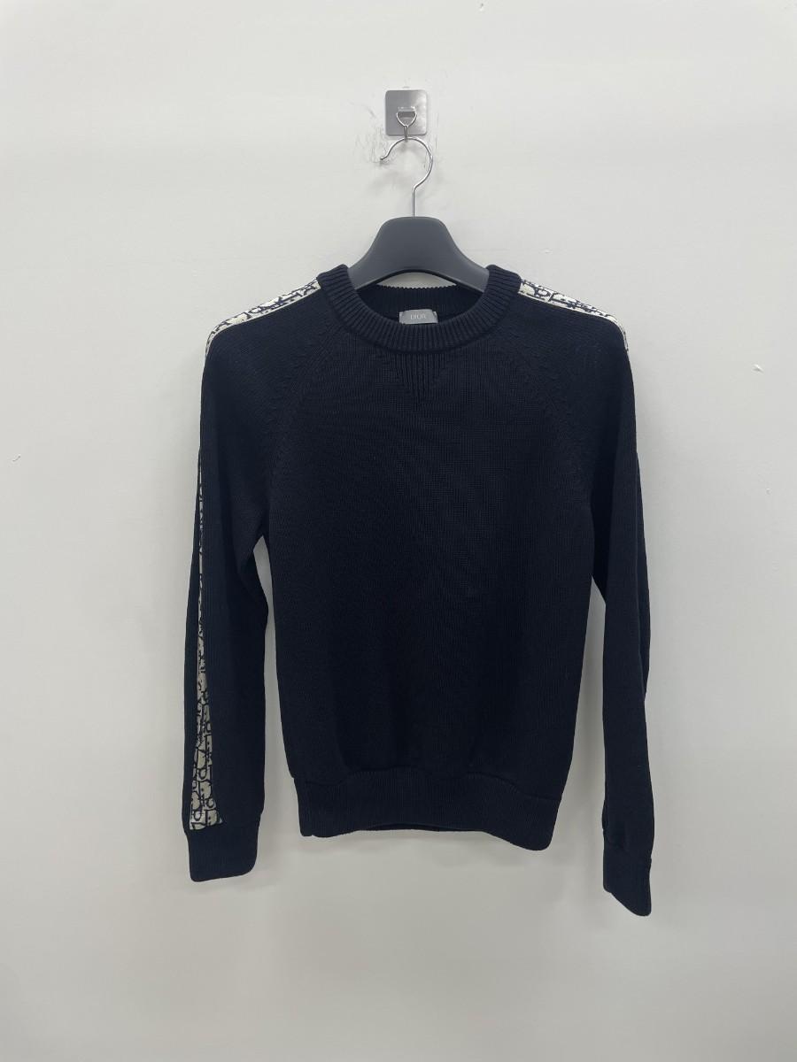 디올 오블리크 인서트 사이드라인 니트 xs