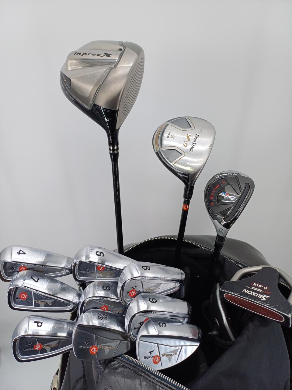 투어스테이지 V300 경량스틸 남성골프채풀세트