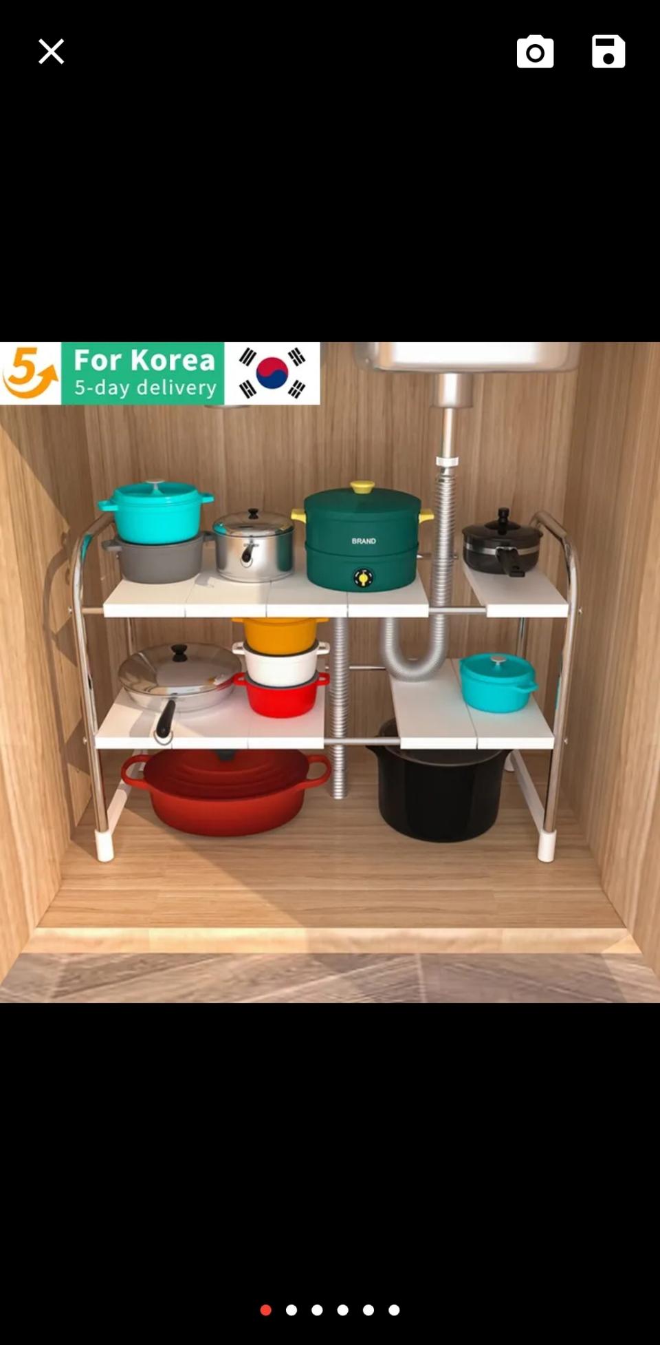 싱크대 내부정리선반  조립식 새거