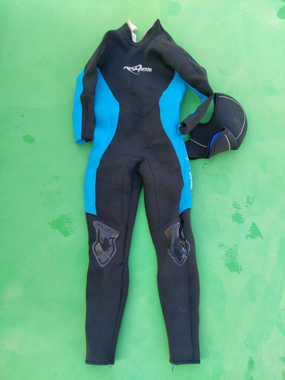 스쿠버다이빙 웻슈트 + 후드 네오프렌 남자 L 사이즈