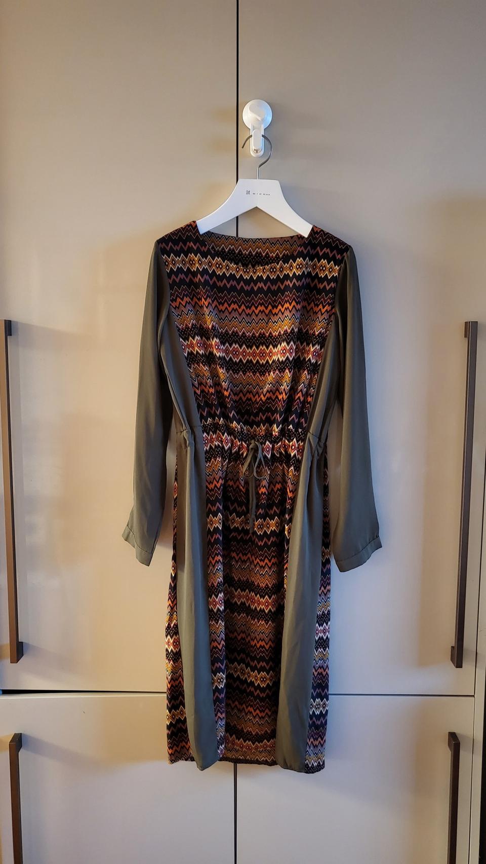 여성 패턴 롱 원피스(55/66사이즈)