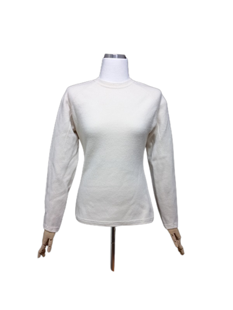 시스템 캐시미어 양모소재 정품 여자 초겨울 여성 니트긴팔티셔츠90