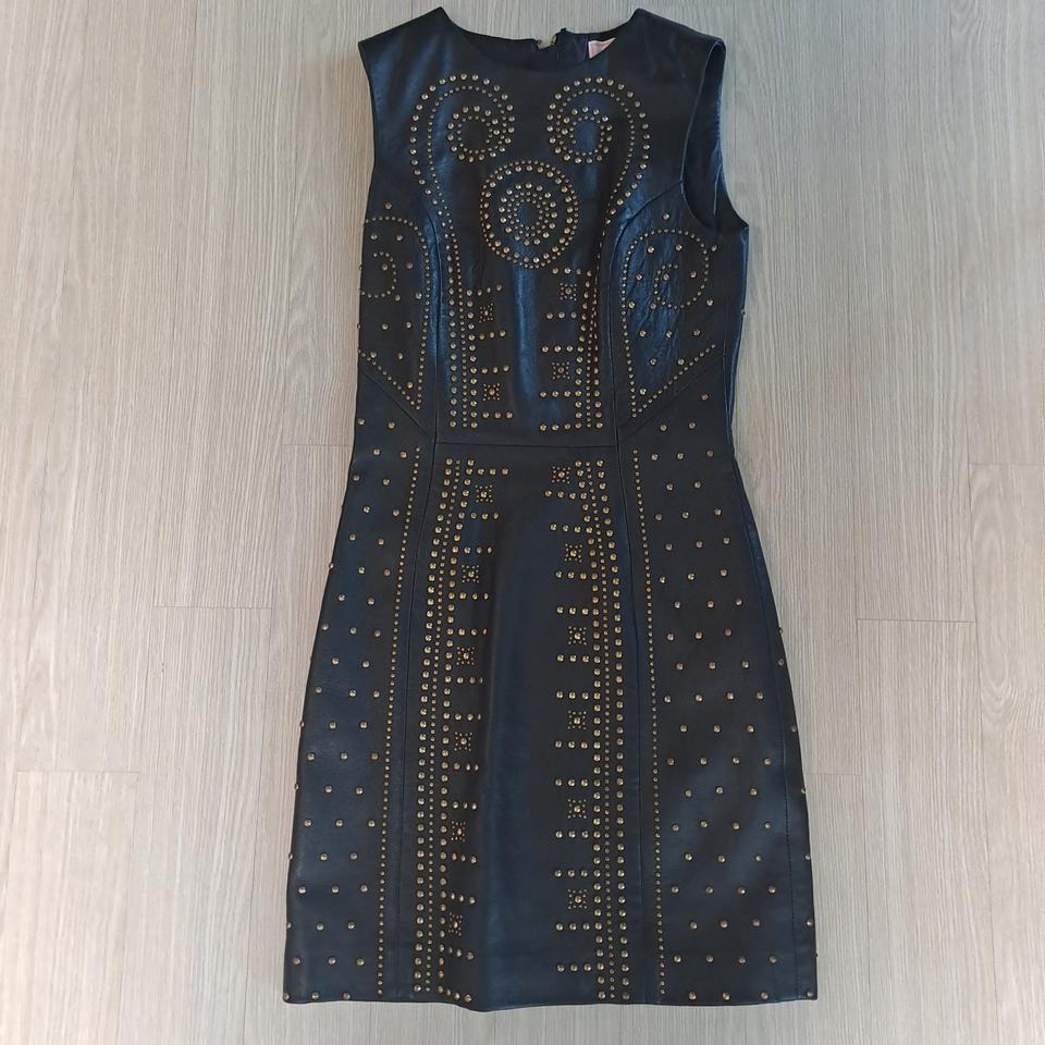 [S]베르사체 h&m 레더 원피스(정품)(최저가)(양가죽)