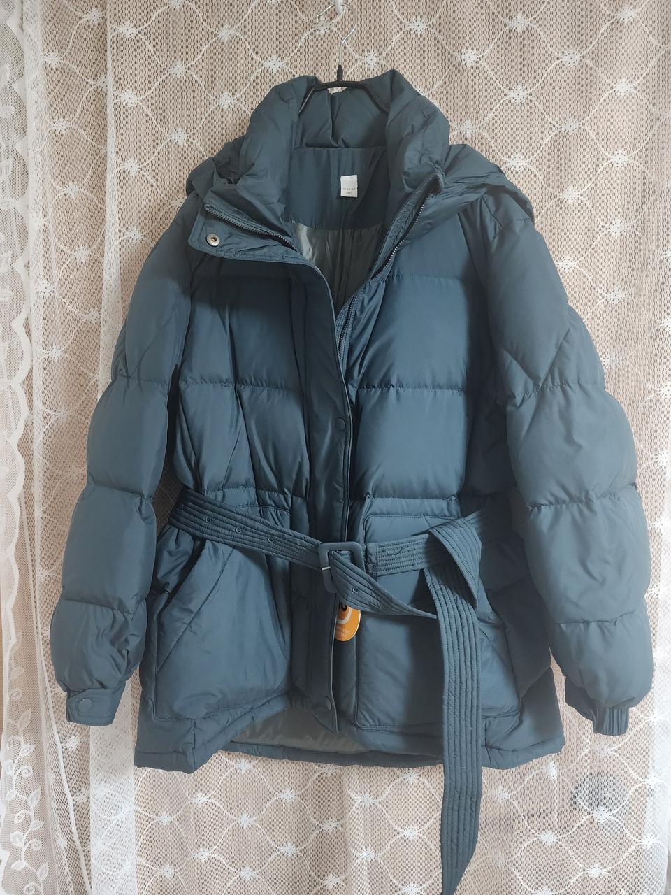 새상품)딥그린 오리털패딩